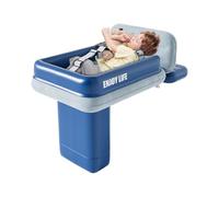 Lit d'avion pour Tout Petit,Matelas Gonflable De Voyage Pliable,lit d'avion Gonflable pour Enfant,rallonge De Siège d'avion avec Bords Hauts,pour Les Voyages en Avion,Camping,Train Et La Voiture