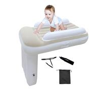 Lit d'avion pour tout-petits, lit gonflable pour les voyages en tout-petits, lit gonflable portable pour enfants, extension de siège pour avion, voiture, train, lit de voyage avec côtés hauts