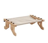Lit de balustrade pour chat - Perchoir de banc pour chat, table de chevet, siège facile pour chat - Hamac Easy-Seat avec crochets spécialement conçus - Siège pour chat mural avec grande douille