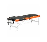 Lit de beauté pliable Original Point, lit de massage professionnel avec dossier, lit de thérapie de tatouage portable, adapté au salon de spa(Orange)