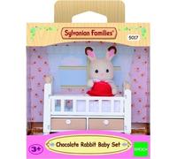 Lit de bébé avec figurine bébé Lapin Chocolat - SYLVANIAN FAMILIES - LES MEUBLES ET ACCESSOIRES