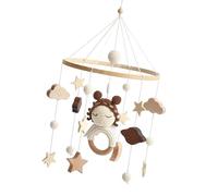 Lit De Bébé En Bois Suspendu Jouet Berceau Mobile Artisanat Crochet Ange Hochet Carillons Éoliens Jouet Stimulation Sensorielle Pour Les Nouveau-nés Mobile Berceau En Bois Pour Bébé
