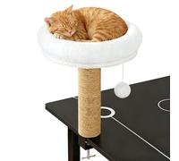 Lit de Bureau pour Chat | Anti-Basculement 360° Rotatif Et Chaleureux - Hamac pour Chat À Pince De Table | pour Intérieur Extérieur Chambre Salon Balcon Bibliothèque Chevet Lieu De
