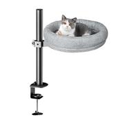 Lit de bureau pour chat Cadre robuste, conception gain de place, lit
