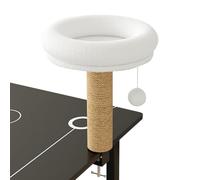 Lit de bureau pour chat - Hamac de bureau flottant | 40 cm réglable rotatif à 360° | Lit d'hiver chaud en sisal pour chat pour intérieur et extérieur, maison, hiver, rebord de fenêtre, chambre à