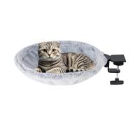 Lit De Bureau pour Chat,Hamac pour Chaton D'Intérieur Supporte Jusqu'à 23 kg | Panier Tournant 180° pour Bureau et Chat - Séjour Rebord Fenêtre Espace Intérieur