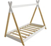 Lit de camp "Melissa" 70 x 140 cm - Blanc