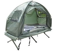 Lit de camp - Non spécifié - Modèle complet - Aluminium léger - 2 places - Couleur verte