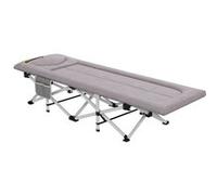 Outsunny Lit de Camping Pliable avec Matelas 185L x 65l x 37H cm Gris