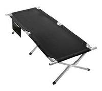 Linxor – Lit de camp pliable – 70 x 210 cm – avec sac de transport – Noir