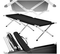 Matelas gonflable lit de camp Tectake Lit de camp - noir