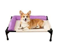 Lit De Camp Pour Chien Couchage antidérapant lavable pour animaux | Lit de camp surélevé pour chien et chat Chiot de Race Petite et Moyenne Intérieur Extérieur Maison Salon Jardin Balcon