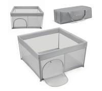 Lit de camping pliant multifonction avec parc intégré grey TU