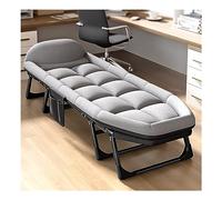 Lit De Camping Pliant Portable, Lit Pliant De Tente, Lit D'extérieur Robuste, avec Coussin Et Oreiller, pour Dormir Et Les Loisirs De Plein Air (Color : Grey, S : 200x70cm)