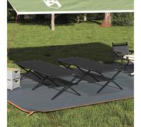 Lit de camping pliant Tissu Oxford Salon extérieur portable voyage Camp vidaXL v