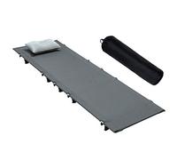 Lit de camping portable pour adultes - Lit de camping ultra léger | Lit de camping léger avec capacité de charge de 150 kg | Alliage d'aluminium pour camping, plage, accompagnement déjeuner lit pour