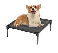 Lit De Camping Pour Animaux De Compagnie - Canapé Robuste Pour Chien 49 X 49 Cm | Matériau En Acier Maillé 680 G, Ce Lit Surélevé Lavable Toutes Saisons Offre Une De Refroidissement Respirante
