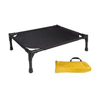 Lit de camping pour animaux de compagnie, lit surélevé pour chiens résistant à l'humidité, lit pour chien léger et surélevé facile à construire avec auvent amovible, lits pour chats en plein air