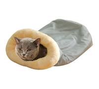Lit de caverne pour chat, grottes pour chats d'intérieur - Lit pour chatons semi-fermé Sac chaud pour animaux de compagnie | Niche pour chat d'intérieur douce et confortable, a pour animaux domest