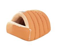 Lit de chat auto-chauffant pour chats - Lit doux semi-fermé | Lits de grotte confortables pour chats, sac poilu perchats vivant dans la maison | Confortable pour dormir et se reposer, ca