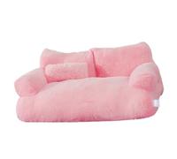 Lit de Chat élégant pour Lit de Chat Intérieur, sophistiqué pour un de à l'Intérieur, Chic pour Canapé-lit à Moelleux, Moelleux et Doux, Bas sans Glissement, Conçu pour un Confort Ultime, Beige / (L)