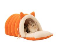 Lit de Chat Mignon - Maison d Hiver Lavable Avec Coussin Amovible - Cave Chaude Et Fermée Pour Chat,pour Dormir et Apaisement Chiot Petit Chien Animal de Compagnie Intérieur Appartement Balcon Dortoir