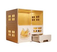 Lit de Chats d'intérieur Salon à 2 étages pour Animaux de Compagnie avec | Lit nid dodo pour chat Pour chatons de petite, moyenne et grande taille, , repos, escalade, dans la chambre
