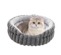 Lit De Chien De Chat Rond Doux Lavable, Nid De Chat Rond Lit Lavable De Chien, Supplice Pour Animaux De Compagnie Anti-glissement,coussin De Peluche Chaude, Pour Appartement De Chambre À La Maison