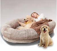 Lit de Chien Humain pour Personnes Adultes XXXL, Lit Géant pour Humains avec Couverture, Lits Lavables de Grande Taille pour Chien Adulte, Lit Moelleux pour Chiens de Toutes Tailles (Size : Size S)