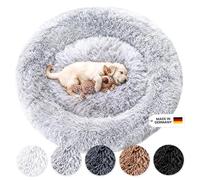 Lit de Chien Moelleux d'origine avec Une Couverture Lavable.Parfait comme Tapis de Chien ou Panier pour Chiens pour Les Grands, Moyens et Petits Chiens.(Gray,XS - 40 cm)