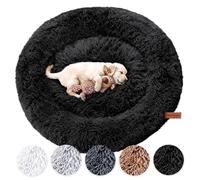 Lit de Chien Moelleux d'origine avec Une Couverture Lavable.Parfait comme Tapis de Chien ou Panier pour Chiens pour Les Grands, Moyens et Petits Chiens.(Black,S - 60 cm)