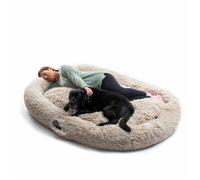 Lit de Chien pour Humains - InnovaGoods - XXL - Beige - Ergonomique - Housse Amovible