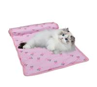 Lit de chien refroidissant | Mat de refroidissement pliable et lavable pour animaux de compagnie | Pouvoir de glace de chaton respirant et frais, plafond de crème glacée fraîche avec oreillers pour le