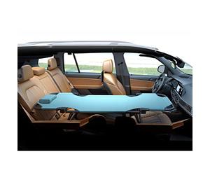 Lit De Couchage Arrière Pliant De Voiture, Lit De Camping Pliant, Voyage, Randonnée, Lit De Couchage Extérieur Non Gonflable pour Voiture De Camping (Color : Blue)