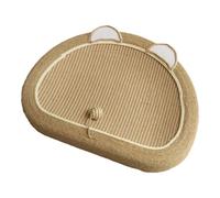 Lit de dressage en sisal pour chat - Griffoir et jouet pour chat - Chat mignon en forme de souris avec jouet à balle - Lit pour chat avec balle