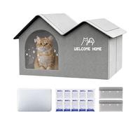 Lit De Glace D'été pour Animaux De Compagnie - Lit D'été pour Chien Et Chat D'intérieur Et D'extérieur De 45 Cm, Abri De Glace avec Isolation en Papier D'aluminium | Chenil Portatif De Tissu D