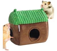 Lit de Guinée, lit chaud pour hamster - Cage pour petits animaux - Coussin de maison en polaire, maison en cage tubulaire pour petits animaux, velours double face, literie de maison confortable, polai