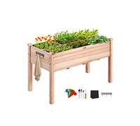 Lit De Jardin Surélevé 120x58x76cm En Bois De Sapin Espace De Plantation Spacieux