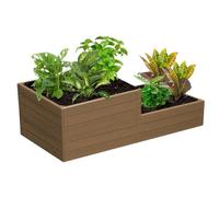 Lit De Jardin Surélevé Imitation Bois Marron 149x75,5x50 Cm Version 2 Multicolore