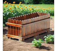 Lit de Jardin surélevé, jardinières en Bois pour Plantes d’extérieur, jardinière de légumes rectangulaire pour terrasse, Balcon, Jardinage extérieur