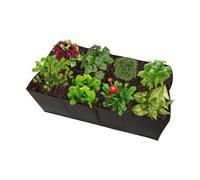 Lit de jardin surélevé - Sacs de culture en tissu, jardinière rectangulaire avec sacs de jardin à 8 grilles | Sacs de jardin respirants pour cultiver des légumes, vases grands sacs pour