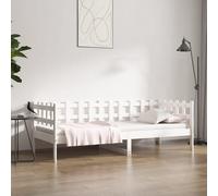 Lit de Jour 80x200 cm Bois de Pin Massif Lit d'Invité Canapé-lit Salon vidaXL