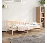 Lit de Jour 90x190 cm Bois de Pin Massif Lit d'Invité Canapé-lit Salon vidaXL