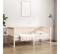 Lit de Jour 90x190 cm Bois de Pin Massif Lit d'Invité Canapé-lit Salon vidaXL