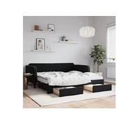 Lit de Jour Canapé-lit Lit de Repos Salle de Séjour Salon Chambre Velours vidaXL