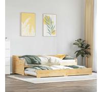 Lit de jour avec gigogne sans matelas IRUN 90x200 cm canapé-lit vidaXL
