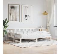Lit de Jour avec Lit Gigogne Chambre Marron 90x190 cm Bois de Pin Massif vidaXL
