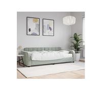 vidaXL Lit de repos Canapé-lit velours vert foncé 80x200 cm