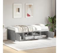 Lit de Jour avec Tiroirs Canapé-lit Blanc 100x200 cm Bois d'Ingénierie vidaXL
