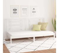 Lit de Jour Blanc 80x200 cm Bois de Pin Massif Lit d'Invité Canapé-lit vidaXL